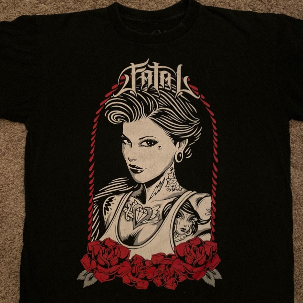 Fatal Black Graphic Tee - Short Sleeve